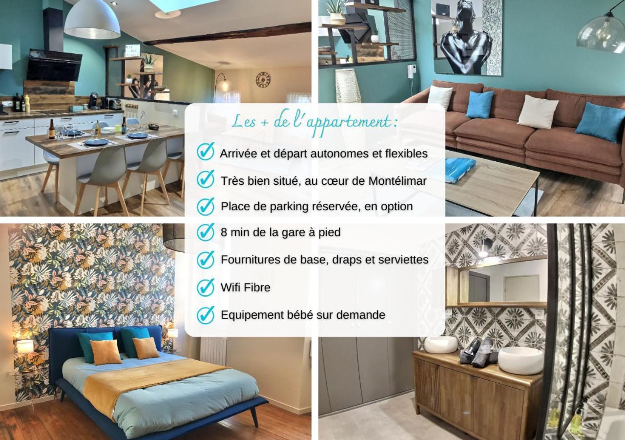 Myzenplace - Duplex 100M2 Cosy, Atypique, Situation Ideale, Parking Montelimar Exterior photo